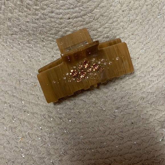 Anthropologie hair clip embellished stones claw clip new without tags - Picture 5 of 5